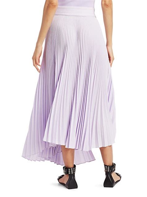 Shop Alc Arielle Pleated Asymmetric Midi Skirt Saks Fifth Avenue