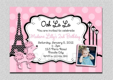 French themed Birthday Invitations Best Of French Party Invitations