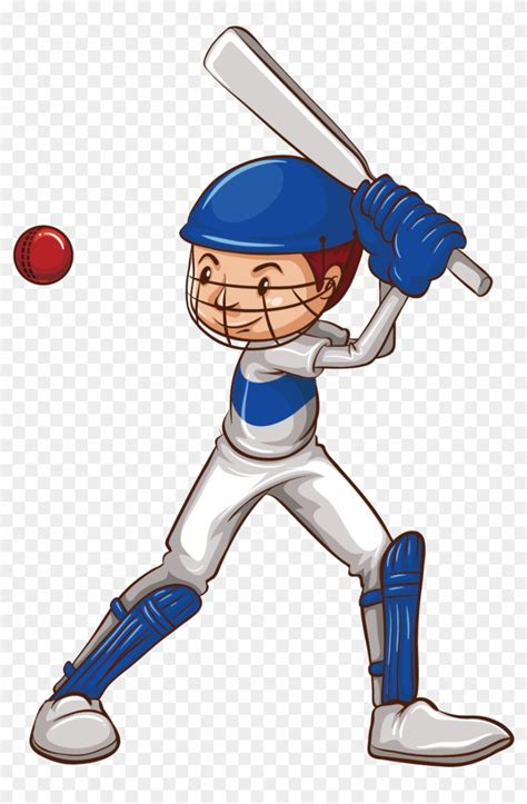 Cricket Drawing Sketch Boy Playing Cricket Cartoon Free Transparent