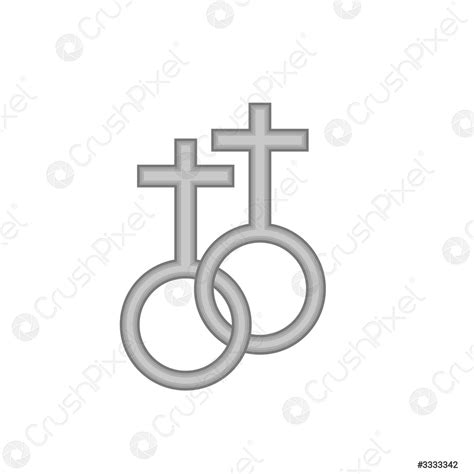 Two Female Gender Symbols Icon Stock Vector 3333342 Crushpixel