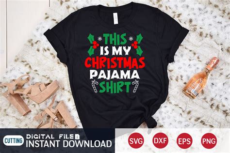 This Is My Christmas Pajama Shirt Svg By Funnysvgcrafts Thehungryjpeg