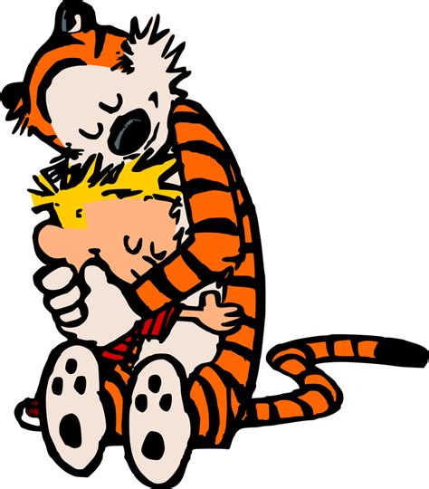 Calvin And Hobbes Hugging By Bradsnoopy97 On Deviantart