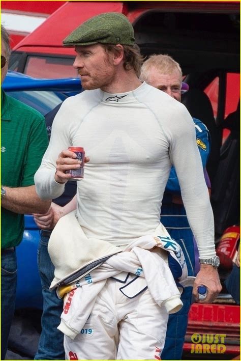Michael Fassbender Wears Skintight Top While Racing Cars Michael Fassbender Race Car Drivi