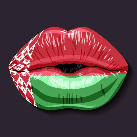 Je zal ook de positie en de buurlanden te leren. Vlag van Wit-Rusland stock illustratie. Illustratie ...