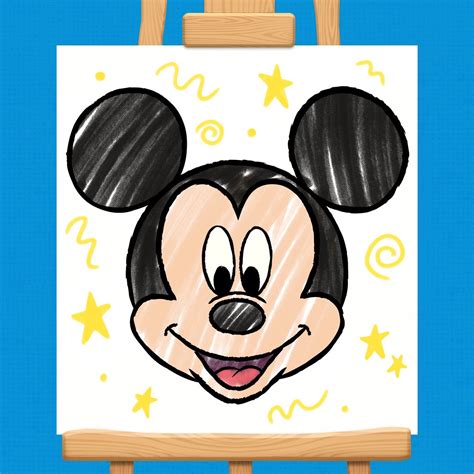 Salón Dedos De Los Pies Misericordia Mickey Mouse Drawing With Colour