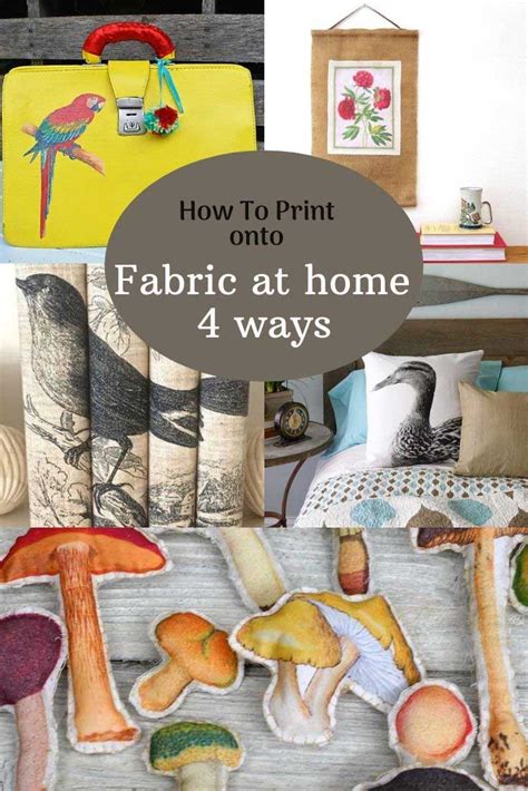 How To Print On Fabric At Home Four Ways Pillarboxblue Pillar Box Blue