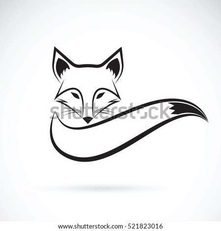 Vector Fox Design On White Background Stock Vector 521823016 - Shutterstock