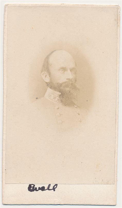 Cdv Of Confederate General Rs Ewell — Horse Soldier