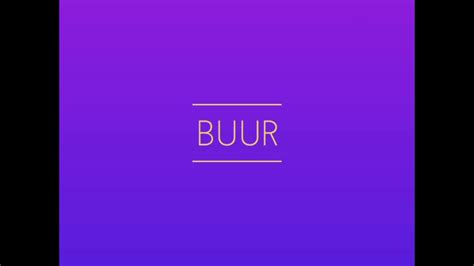 Intro For Buur Youtube