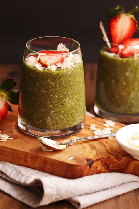This beautiful green soup is technically a hot smoothie. Vegan Matcha Chia Pudding Recipe - Cook.me Recipes
