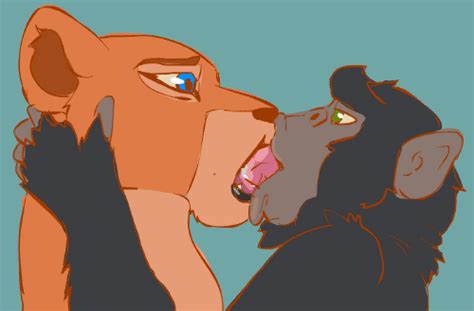 Rule 34 2animals Animated Disney Drooling Extreme French Kiss French