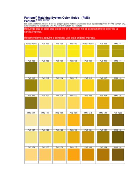 Pantone Matching System Color Guide Pms Pantone