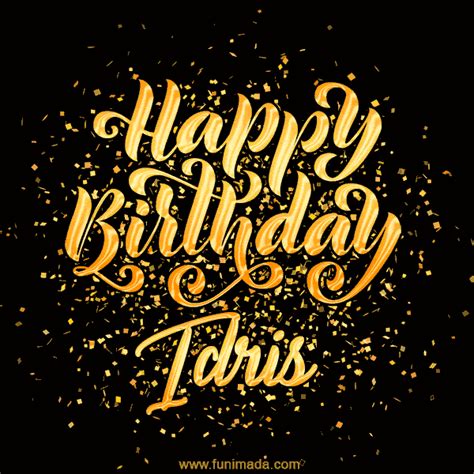 Happy Birthday Card For Idris Download  And Send For Free