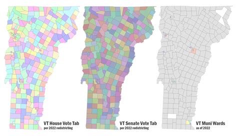 Vt House And Senate Vote Tabulation Areas Municipal Voting Districts