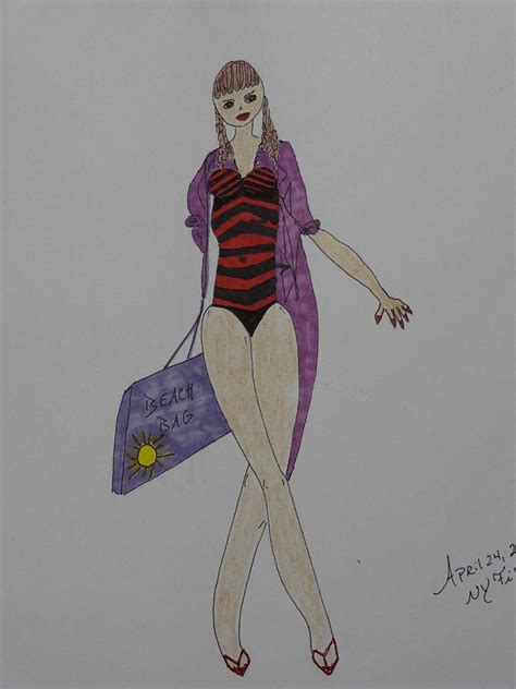 Fashionista Fifty Three Drawing By Nancy Fillip Fine Art America