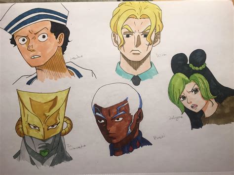 Jojo Characters In One Piece Art Style My Favorite Is Probably The