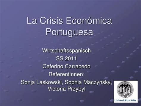 Ppt La Crisis Econ Mica Portuguesa Powerpoint Presentation Free