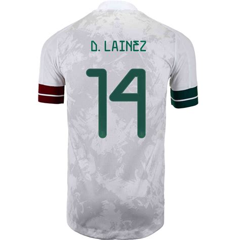2020 Adidas Diego Lainez Mexico Away Authentic Jersey Soccerpro