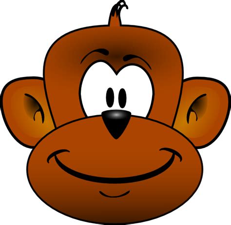 Gmad Monkey Head Clip Art At Vector Clip Art