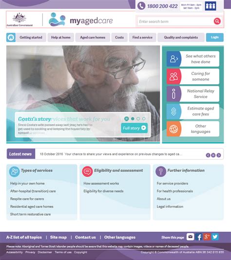 My Aged Care Introduction To My Aged Care And Provision Of Website And