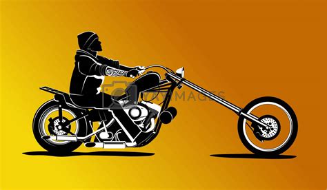 Chopper Motorcycle Vector By Krabata Vectors Illustrations Free Download Yayimages