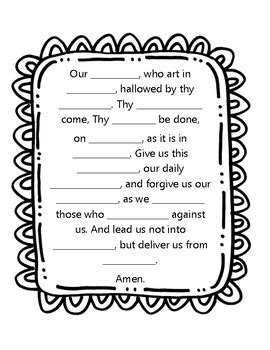 This simple method helps children to pray by assigning different groups to each of their fingers. Our Father Prayer Worksheet by Little Miss Catechist Blog Shop | TpT