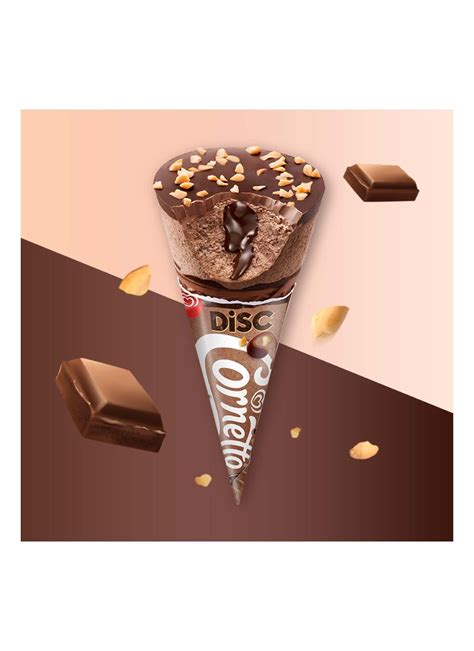 Delicious vanilla coated with real fruit ice, zap is available in two float amid the clouds as you bite into the creamy soft cornetto and crunch your way to the rich chocolate bit through the crisp waffle cone. Wall's Ice Cream Cornetto Disc Chocolate 120Ml | KlikIndomaret