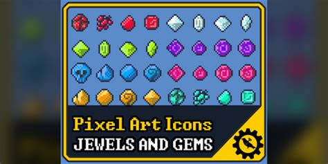 Rpg Icon Pack Jewels And Gems By Clockwork Raven