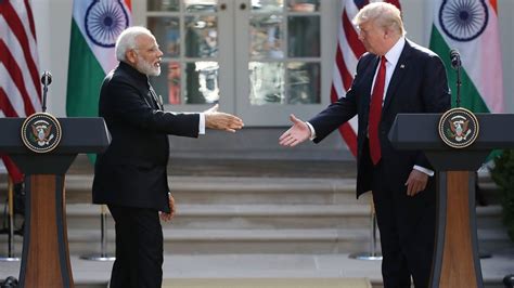 Modis Enthusiastic Bear Hug Beats Trumps Handshake Bbc News