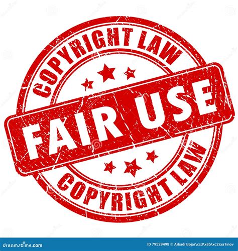 Fair Use Copyright Stamp Vector Illustration 79529498