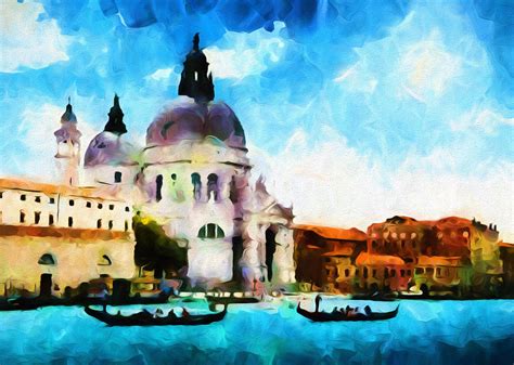 Venice By Day Abstract Realism Mixed Media By Georgiana Romanovna