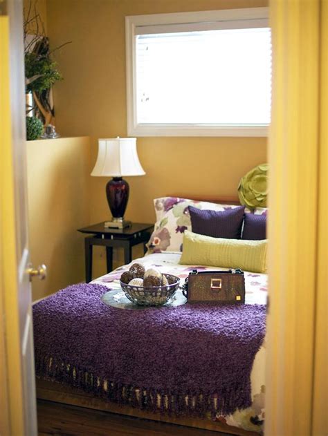 That's why she wants a the atmosphere created from this combination of color is quite natural, because the purple and other colors used in this room are coming from the. Eclectic Bedroom With Purple and Gold Color Combo ...