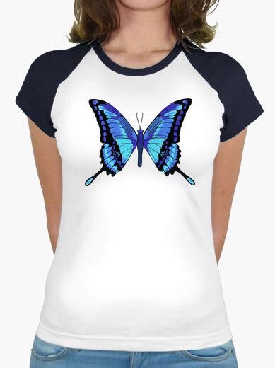 Blue Butterfly T Shirt Uk