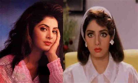 Divya Bharti And Sridevi Both Had A Scary Connection A Strange Incident Happened On The Set
