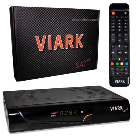 Viark SAT 4K UHD DVB-S2X Multistream Receiver H.265 + LAN/Wifi Schwarz