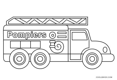 Beau De Dessin De Camion De Pompier Photos Coloriage Coloriage The