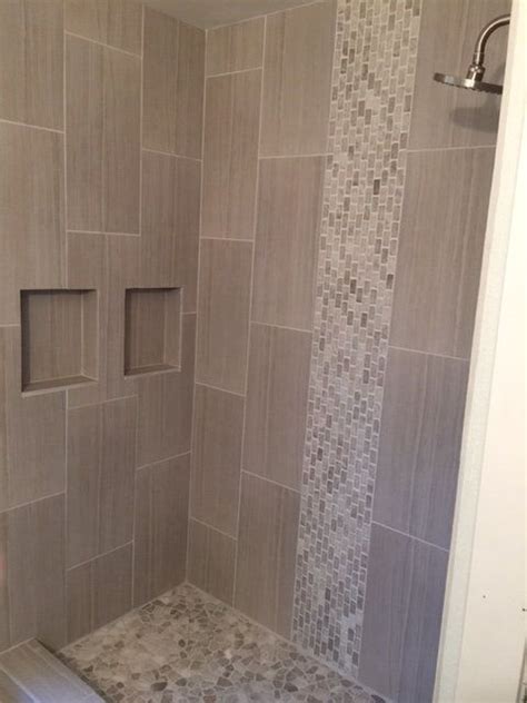 Before we dive into the incredible shower tile ideas we've come up, let's first check why you if you don't know already, wainscoting is filling half of a wall with decorative materials, especially the bottom half. Wonderful Vertical Accent Tile In Shower #HG03 - Roccommunity