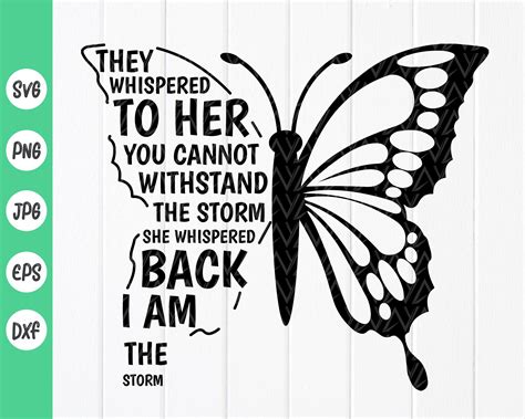 They Whispered To Her You Cannot Withstand The Storm She Etsy