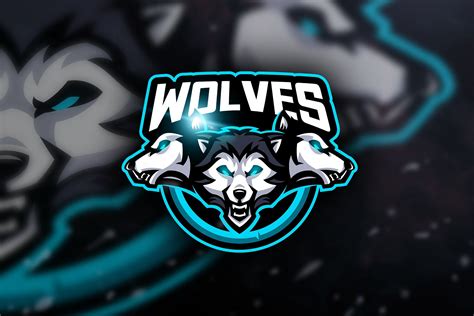 Wolves Mascot And Esport Logo Mascot Game Logo Design Logo Design