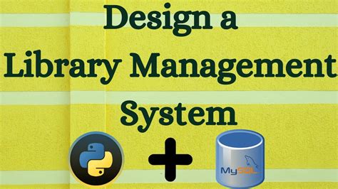How To Create Library Management System In Python Youtube