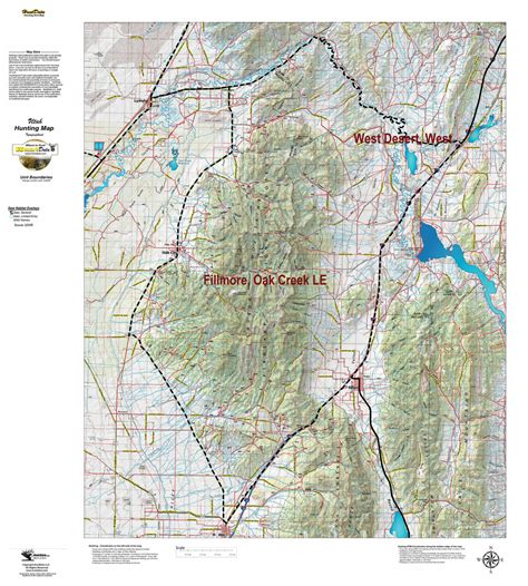 UT Mule Deer Topo Unit Map. - Hunt Data