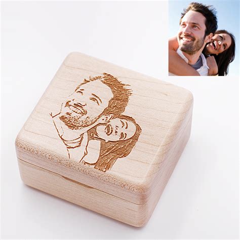 Personalized Picture Wooden Music box-heart