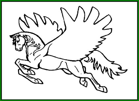 flying horse coloring pages  getdrawings
