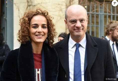La romancière franco marocaine Leïla Slimani et Jean Michel Blanquer ministre de l Education