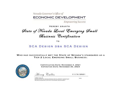 Emerging Small Business Sca Design Certification Sca Design Esb