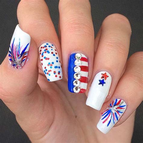 31 Patriotic Nail Ideas For The 4th Of July Stayglam
