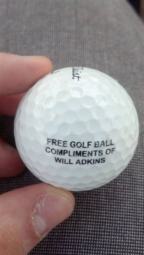 Many a golfer prefers a golf cart to a caddy because the cart cannot count, criticize or laugh. 10 Funny Custom Golf Balls : SwingU Clubhouse