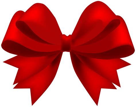 Red Clip Art Red Bow Transparent Png Clip Art Image Png Download
