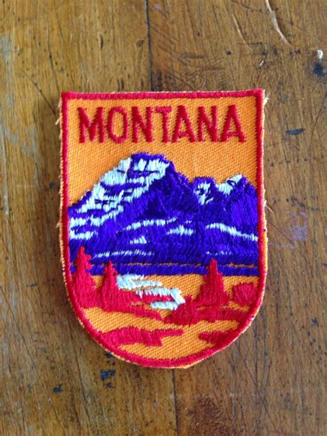 Montana Vintage Travel Patch By Voyager Travel Patches Vintage