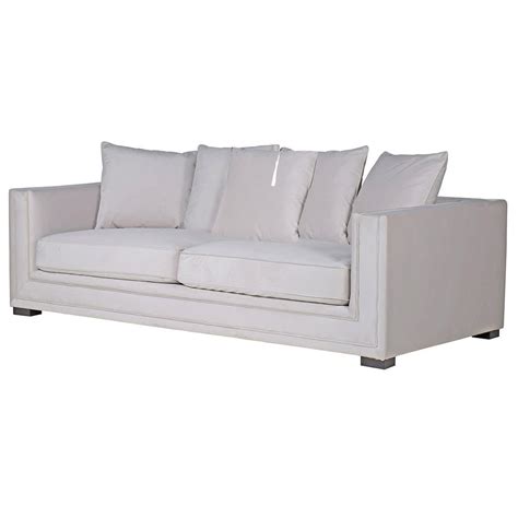 Soft Grey Piped Sofa Estilo Design